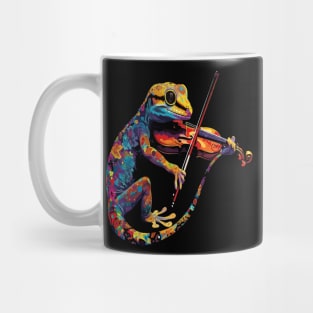 Gecko Playing Violin Mug